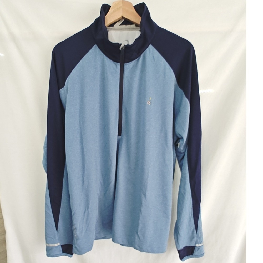Zero Restriction Z425 LS 1/4 Zip Pullover Peconic Blue Streamsong Resort Golf XL